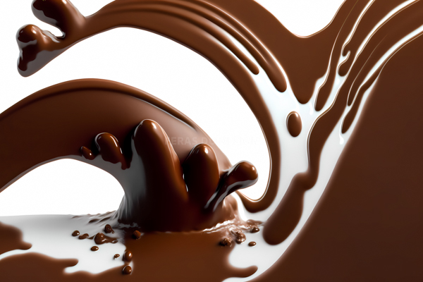 foto splash de chocolate liso em alta resolucao pascoa