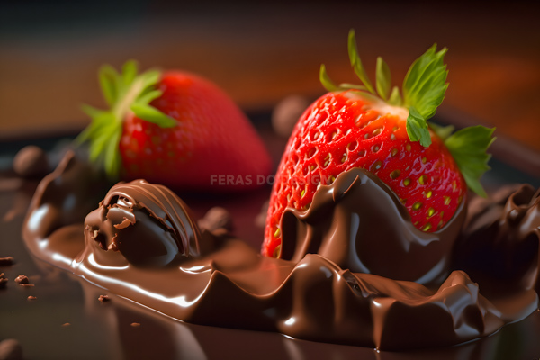 imagem chocolate fruta morango pascoa