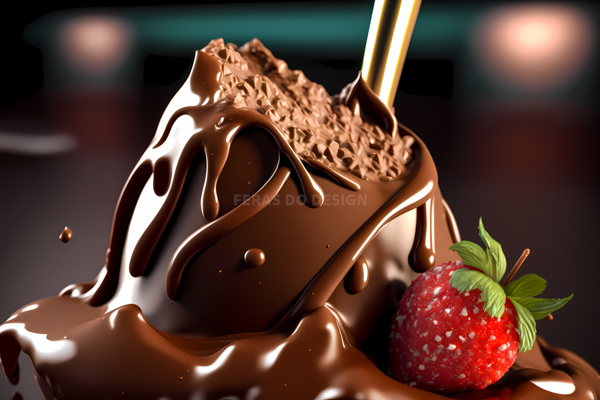 imagem chocolate morango irresistivel pascoa