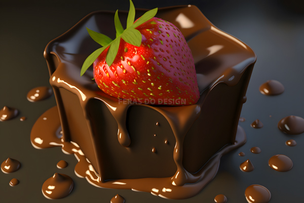 imagem chocolate morango pascoa