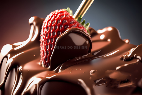 imagem sobremesa gourmet pascoa morango