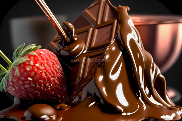 imagem sobremesa pascoa morango delicioso