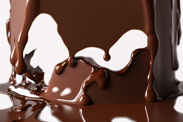 imagens hd de splash de chocolate liso com fundo escuro e close up para baixar