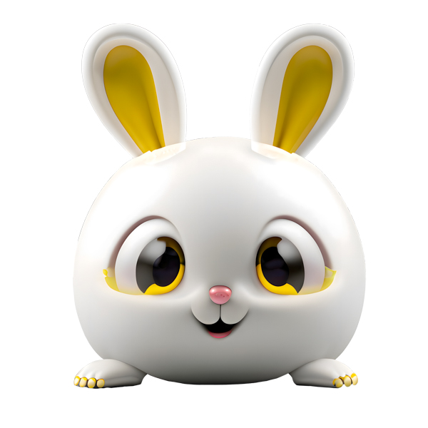 download emoji de coelho branco