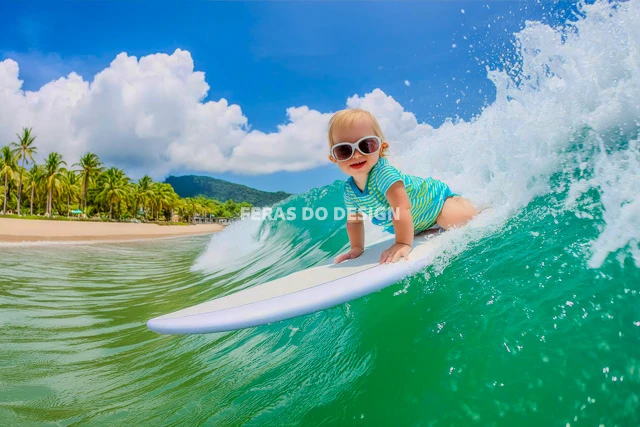 bebe surfando feras do design 11