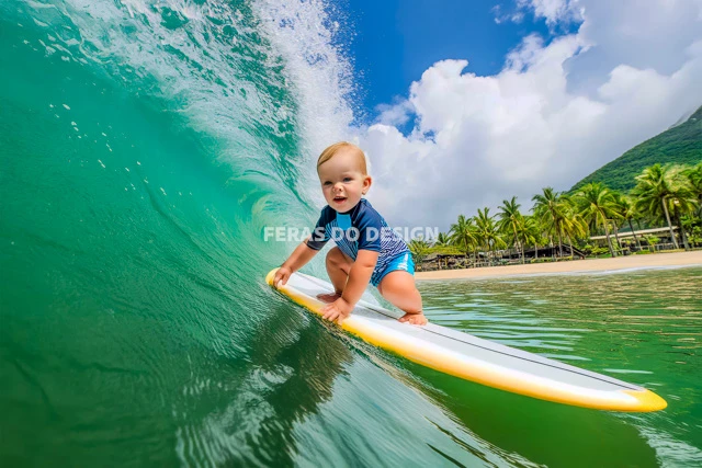 bebe surfando feras do design 5