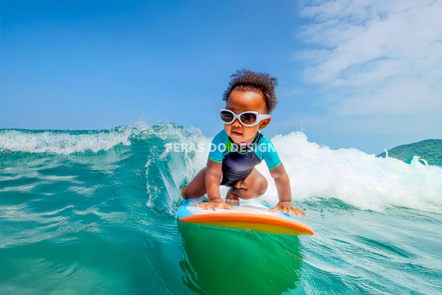 bebe surfando feras do design 6