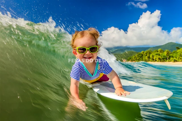 bebe surfando feras do design 8