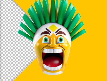 emoji carnaval 3d png gratis feras do design