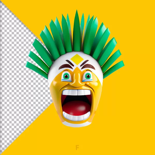 emoji carnaval 3d png gratis feras do design